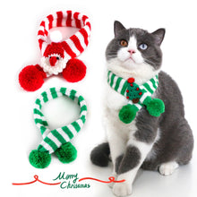 Load image into Gallery viewer, Christmas knitted scarf Cat accessories dog accessories dog clothes Dog collar Cat toy Dog harness pet decoração brinquedos