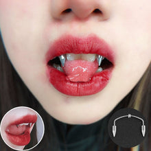 Load image into Gallery viewer, 1PC Dracula Nail Surgical Steel Smiley Piercing Jewelry Septum Piercing Body Decorations Vampire Fangs  Zombie Teeth