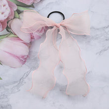 Load image into Gallery viewer, summer Chiffon Ribbon Hair Scrunchies Hair Ties Rope women Elastic Hair Bands Scarf Ponytail Holder Girls Hair Accessories 2020