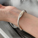 Skhek Minimalist Solid Bracelet Spring New Trendy Irregular Geometric Birthday Party Jewelry Gifts