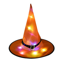 Load image into Gallery viewer, SKHEK Halloween Halloween Decoration LED Lights Witch Hats Halloween Costume Cosplay Props Outdoor Tree Hanging Ornament Halloween Party Decor