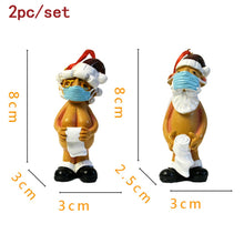 Load image into Gallery viewer, 2PC/SET Christmas Funny Naked Santa Claus Hanging Pendant For Home 2022New year&#39;s eve Decorations Santa Tree Resin Navidad Gifts