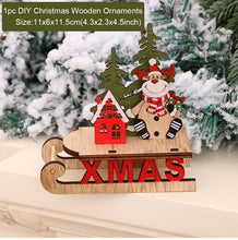 Load image into Gallery viewer, Christmas Gift Merry Christmas Wooden Ornament Cristmas Tree Decor 2021 Christmas Decoration For Home Xmas Navidad Gifts Happy New Year 2022