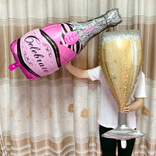 Load image into Gallery viewer, Skhek  Big Helium Balloon Champagne Goblet Balloon Wedding Birthday Party Decorations Adult Kids Ballons Globos Event Party Supplies .