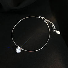 Load image into Gallery viewer, S925 sterling silver AAA Zircon Bracelet &amp; Bangle Adjustable Snake Chain Bracelet Women Fine Jewelry Accessories Gift