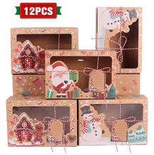 Load image into Gallery viewer, Christmas Gift PATIMATE Christmas Cookie Gift Boxes 2021 Christmas Decor For Home Merry Christmas Ornament Natal Happy New Year 2022 Xmas Gifts