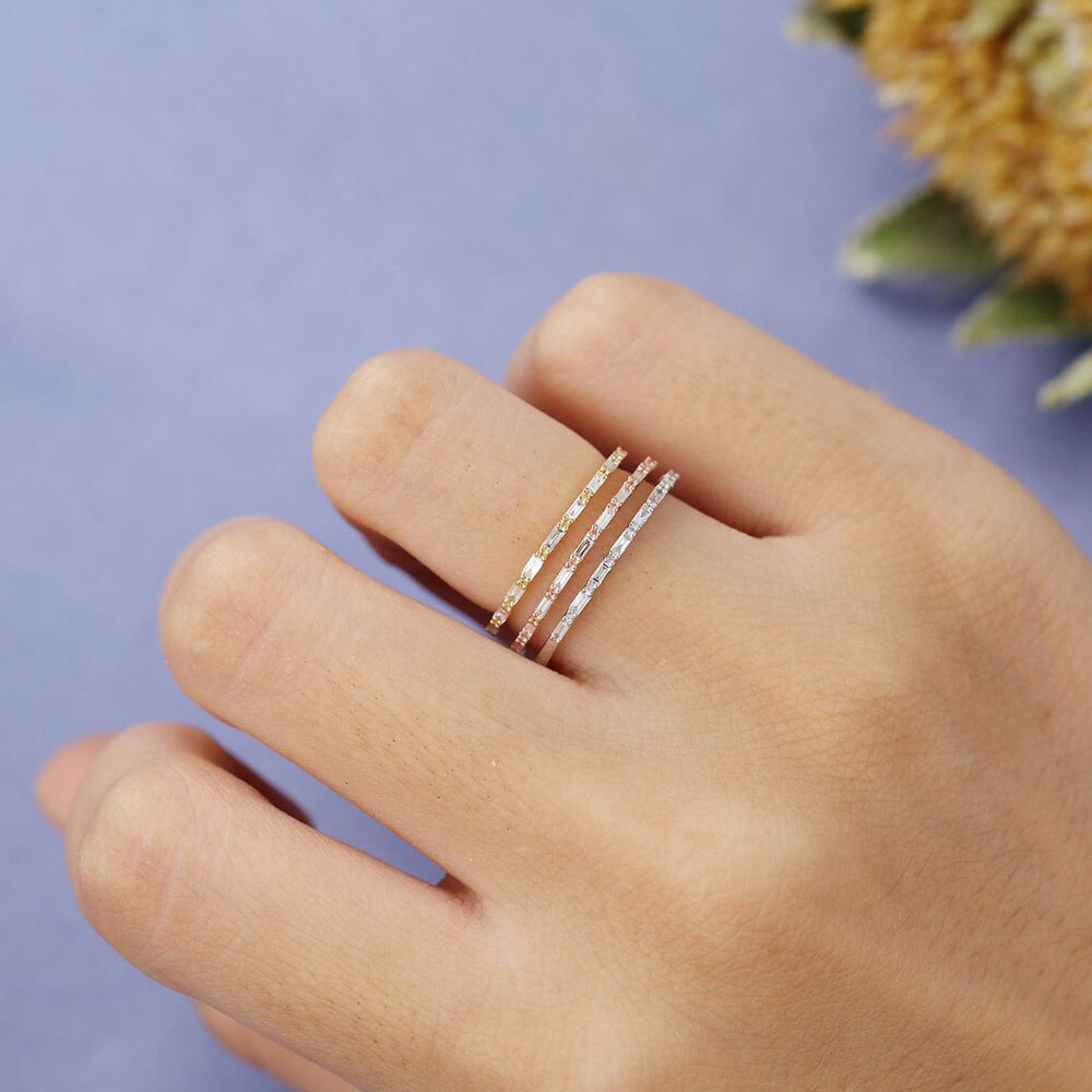 Tiny Romantic Finger Accessories Ring for Women Handmade Eternity Promise Elegant Wedding Engagement Anniversary Ring Jewelry