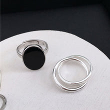 Load image into Gallery viewer, Skhek Minimalist Rings for Women Couples Fashion Creative Cross Geometric Handmade Party Jewelry Gifts