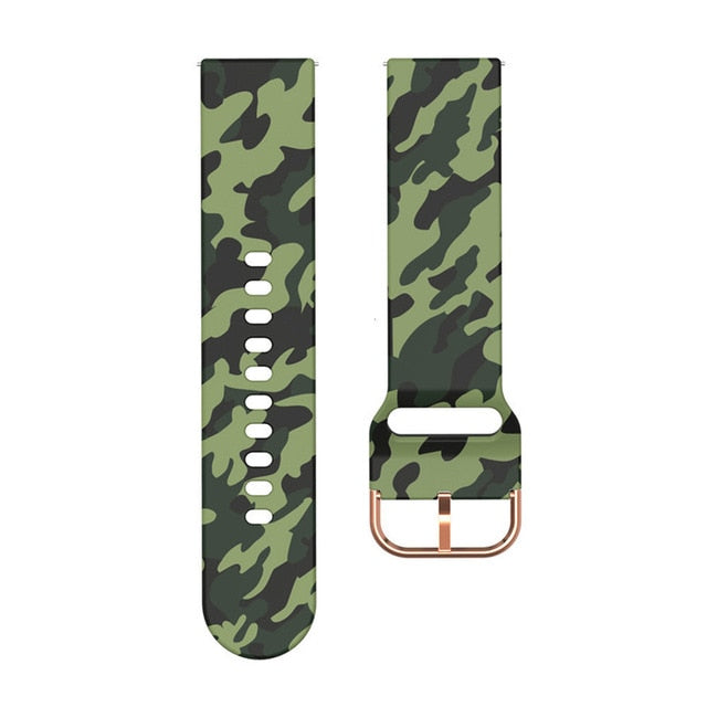 Christmas Gift 22mm 20mm Colorful design strap for Samsung Galaxy Watch Active 2 40mm Gear S2 S3 HuaMi Amazfit bip Graffiti silicone wristband
