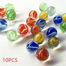 Load image into Gallery viewer, Skhek 10/20PCS 14mm Colorful Glass Marbles Kids Marble Run Game Marble Solitaire Toy Accs Vase Filler&amp;Fish Tank Home Decor canicas