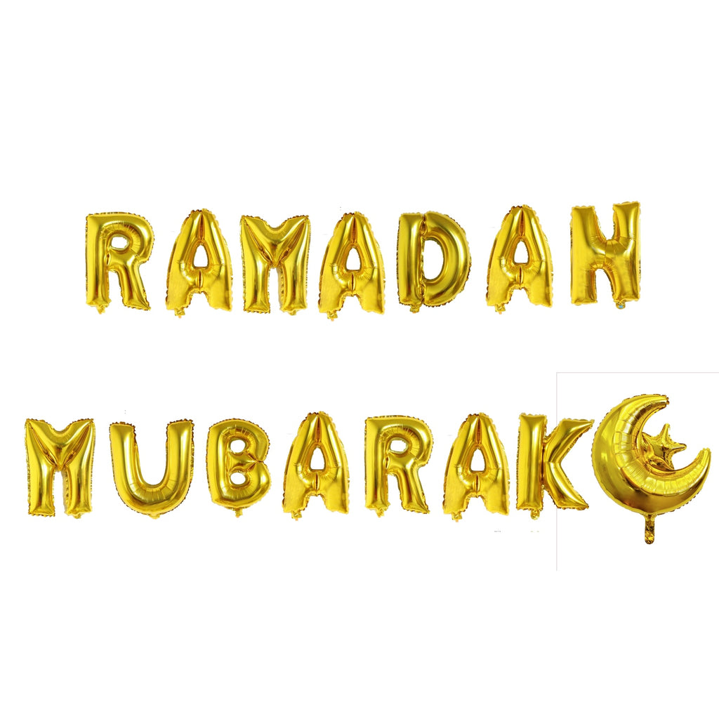 Ramadan Eid Mubarak Artificial Flower Wreath Decoration Balloon Islam Muslim Decoration Home Decoration Pendant Party Supplies