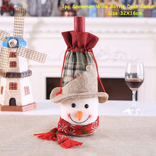 Load image into Gallery viewer, Christmas Gift Navidad Christmas Gift Bags Holder Wine Bottle Cover Christmas Decor for Home Natal Christmas Ornaments Xmas Gift New Year 2022