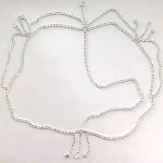 Bohemian Bridal Wedding headchain Rhinestone Hair Ornament female wedding oval Crystal Bridal headdress hair Chain Gift