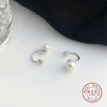 Load image into Gallery viewer, Christmas Gift 925 Sterling Silver European Style Exquisite Fashion White Pearl Ear Clip Women Classic Vintage Engagement Jewelry