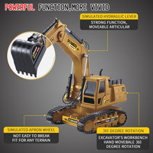Load image into Gallery viewer, Skhek  1/18 RC Excavator Control Remote Car 2.4G Radio Controlled Car Caterpillar Tractor Model Engineering Building Construction Toys