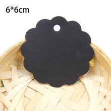 Load image into Gallery viewer, 50PCS Round Laciness Paper Tags  Kraft Paper Card  Tags Labels DIY Scrapbooking  Crafts Hang Tags Christmas/Wedding Party Favors