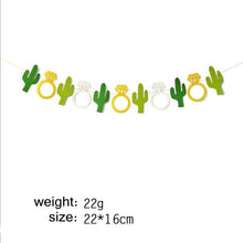 Load image into Gallery viewer, 1Set Cactus Series Large Balloons Drinking Straw Green Bunting Garland For Party Favors Home Decor Swimming Pool Party Supplies