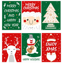 Load image into Gallery viewer, Christmas Greeting Card with Envelope Christmas New Year Note Cards Thank You Card Xmas Winter Holidays Blank Inside 6x4