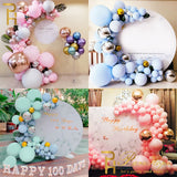 100pcs 12'' Latex Macaroon Balloon Baby Shower Birthday Wedding Balloons Valentine's Day Unicorn Party Decorations Balloon Arch