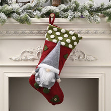 Load image into Gallery viewer, Christmas Gift Christmas Stockings Socks Forest Faceless Santa Claus Plush Candy Gift Bag Fireplace Xmas Tree Hanging Decor Christmas Ornaments