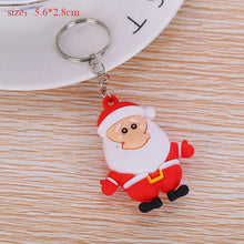 Load image into Gallery viewer, Creative Christmas Soft Keychain Pendant Xmas Tree Decoration Elderly Snowman Epoxy Doll Merry Christmas Decor For Home 2021