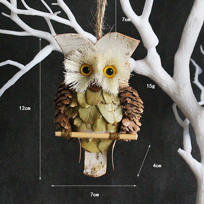 Christmas Decorations European Garden Home Hotel Christmas Ornaments Creative Owl Pendants Party Ornaments Holiday Gifts Cheap