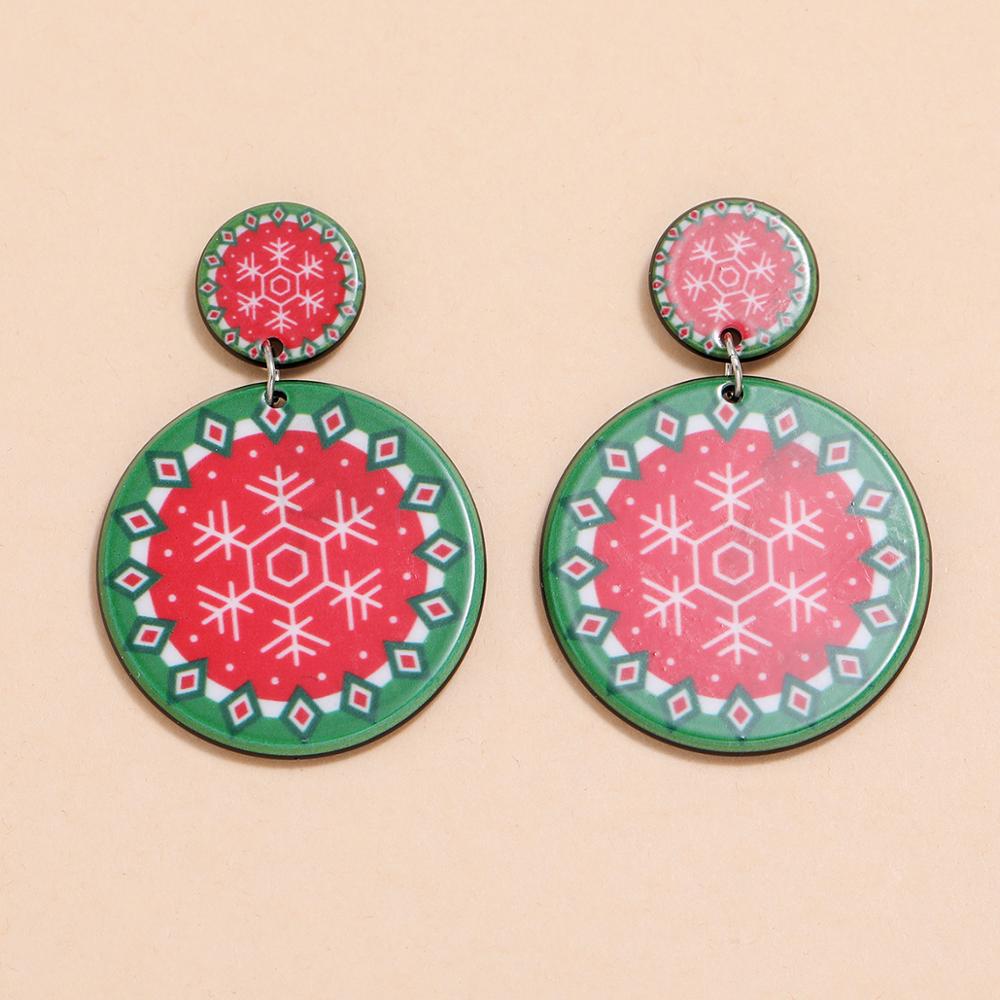 2020 Elegant Transparent Acrylic Snowflake Drop Earrings Womens Christmas Jewelry Gifts Resin Statement Earrings Anillos Mujer