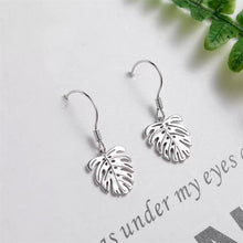Load image into Gallery viewer, Christmas Gift New Personality Banana Leaf 925 Sterling Silver Jewelry Ear Hook Temperament Swwet Leaf Not Allergic Earrings SE445
