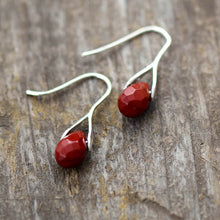 Load image into Gallery viewer, Skhek Natural Stone Drop Earrings For Women Red Jaspers Classic Earring Elegant Cute Jewelry Dropship Gifts