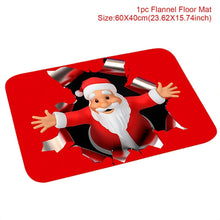 Load image into Gallery viewer, Christmas Gift Christmas Door Mat Santa Claus Flannel Outdoor Carpet Marry Christmas Decorations For Home Xmas Ornament Gifts New Year 2022