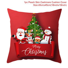 Load image into Gallery viewer, Christmas Gift 45X45cm Santa Claus Christmas Cushion Cover Merry Christmas Decoration For Home 2021 Xmas Navidad Noel Natal Happy New Year 2022