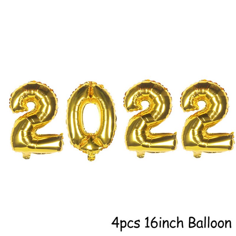 Christmas Gift Happy New Year Eve Party Decorations 2022 Number Foil Balloons Merry Christmas Decorations Ballons 2021 Navidad Christmas Globos