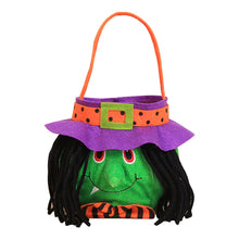 Load image into Gallery viewer, SKHEK New Halloween Loot Party Kids Pumpkin Trick Or Treat Tote Bags Candy Bag Halloween Candy Storage Bucket Portable Gift Basket