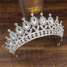Load image into Gallery viewer, Skhek Crystal Queen King Tiaras and Crowns Bridal Diadem For Bride Women Headpiece Hair Ornaments Wedding Head Jewelry Accessories