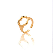 Load image into Gallery viewer, Skhek New Irregular Croissants Rings Chunky Circle Heart Geometric Rings For Women Gold Color Crystal Butterfly Rings Fashion Jewelry