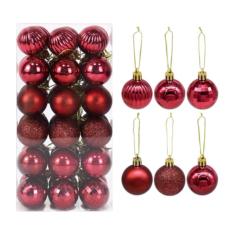 36pcs Christmas Balls Christmas Tree Ornaments Ball Xmas Hanging Tree Pendants Home Party Decor 2022 New Year Gift Noel Navidad