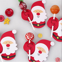 Load image into Gallery viewer, Christmas Gift 50Pcs/Lot Cartoons Santa Claus Paper Lollipop Cards DIY Lollipop Gift Package Decor Christmas Decoration 2022 Navidad New Year