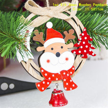 Load image into Gallery viewer, Christmas Gift New Year 2022 Christmas Pendant Wooden Painted Wood Craft Xmas Tree Drop Ornaments Decorations for Home Kids Toys Gifts Xmas