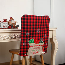 Load image into Gallery viewer, Christmas Gift Merry Christmas Home Decoration Red and Black Plaid Chair Cover 2022 New Year Christmas Decoration Navidad 2021 Christmas Natal