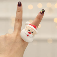 Load image into Gallery viewer, Christmas Gift Merry Christms Party Finger Lights Santa Claus Snowflake Xmas Tree Snowman Ring Children Finger Toys Natol Gift