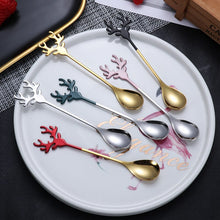 Load image into Gallery viewer, Christmas Gift 2022 Merry Christmas Elk Garland Spoons Xmas Party Ornaments Christmas Decorations for Home Table New Year Kerst Noel Kids Gift