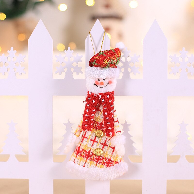 Christmas Gift 2022 New Year Gifts Christmas Dolls DIY Santa Snowman Elk Ornaments Natal Christmas Tree Decorations Noel Navidad Home Decor