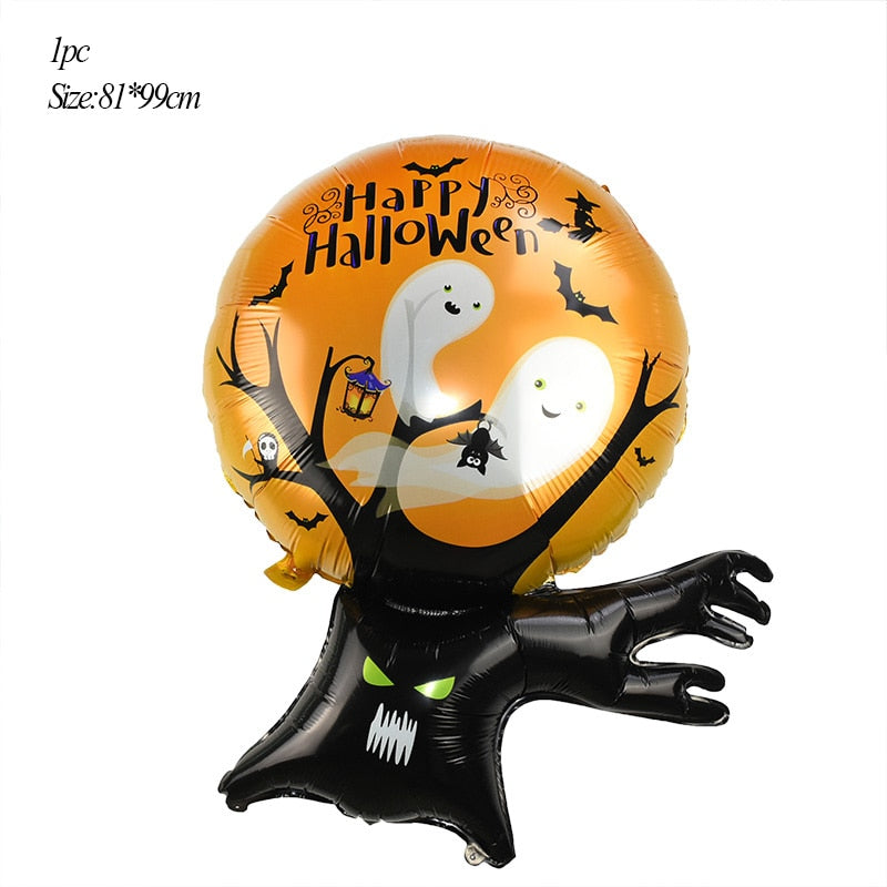 SKHEK Happy Halloween Balloon Decoration Cartoon Foil Helium Balloons For Halloween Party Ornament Props Home Supplies