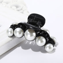 Load image into Gallery viewer, Solid Color Big Pearls Hair Claw Clip Flower Large Barrettes Crab Bat Hairpins Ponytail For Women Girls Hair Accessories Styling