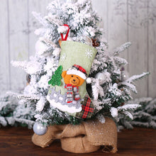 Load image into Gallery viewer, Christmas Stockings Santa Elk Fabric Candy Gifts Socks Christmas Lovely Bag Tree Christmas Decoration Christmas Plaid Stockings