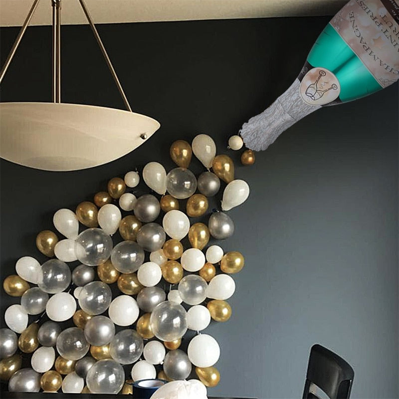 Champagne Bottle Aluminum Film Balloon Suit Wedding Party Wine Party Decoration Balloon Large Kids Birthday Parties Decorations