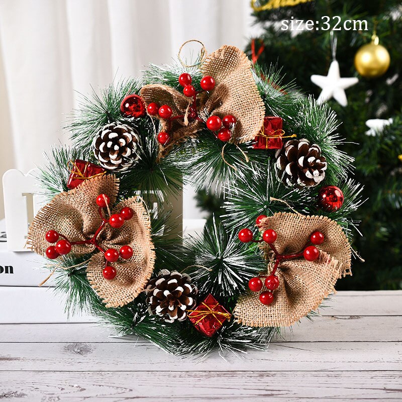 Christmas Thief Wreath Xmas Door Garlands Oranments Noel Gifts Merry Christmas Decor For Home 2021 Kids Naviidad Supplies
