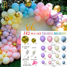Load image into Gallery viewer, 169 pcs Balloons Garland Chain Wreath Metallic Confetti Balloon DIY Wedding Backdrop Arch Baby Shower Birthday Party Decoration