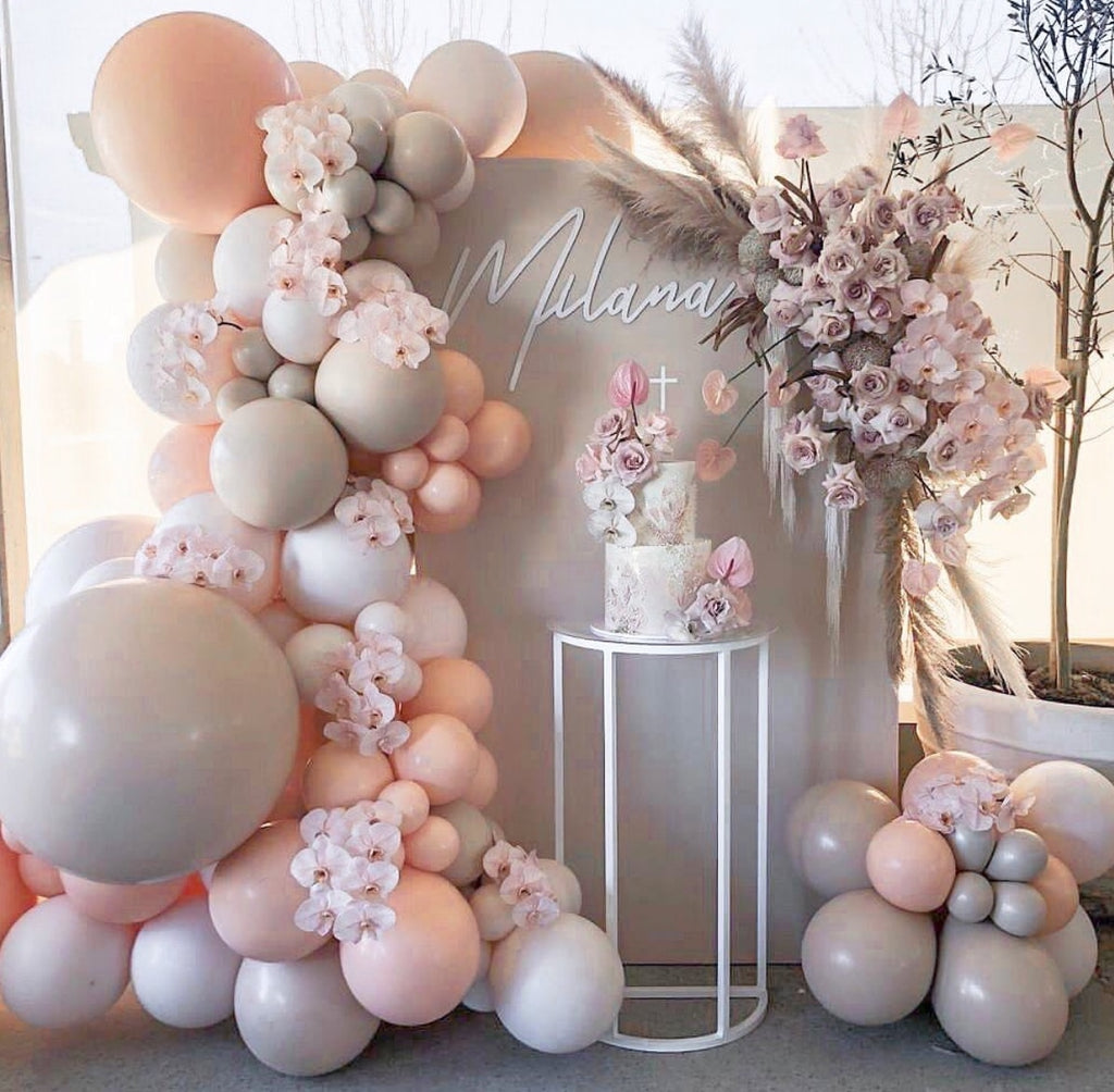 Morandi Color Balloon Chain Set Birthday Party Wedding Christmas New Year Decoration Supplies Macaron Ballon Combination