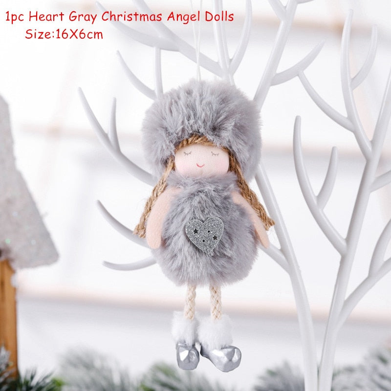 Christmas Gift Christmas Angel Dolls Xmas Tree Hanging Ornament Christmas Decoration for Home Pendant 2022 New Year Gifts Noel Natal Supplies